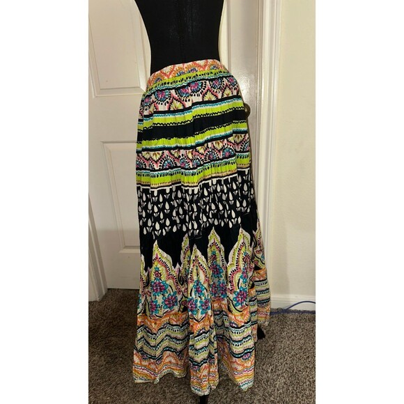 Vintage Soft surroundings boho gypsy funky festival maxi skirt size TALL MEDIUM - Picture 4 of 9